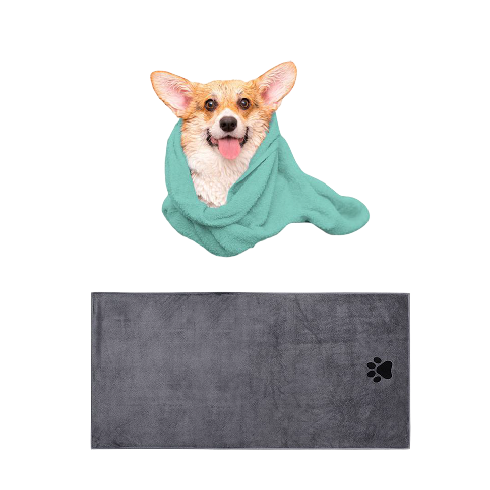 Microfiber pet absorbent bath towel