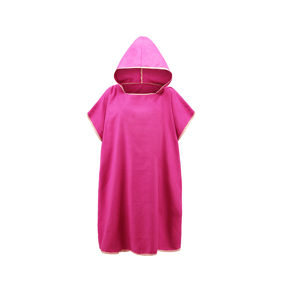 Microfiber wearable bath towel beach bathrobe
