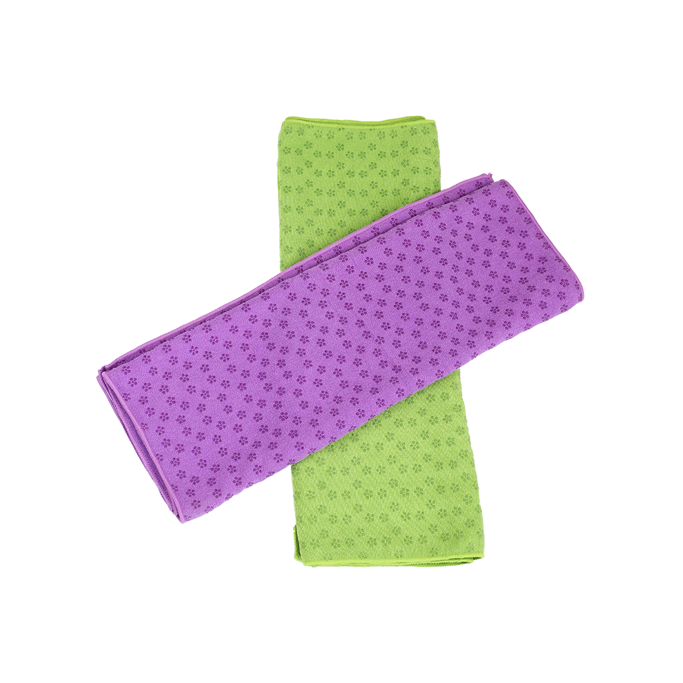 Non-slip yoga towel