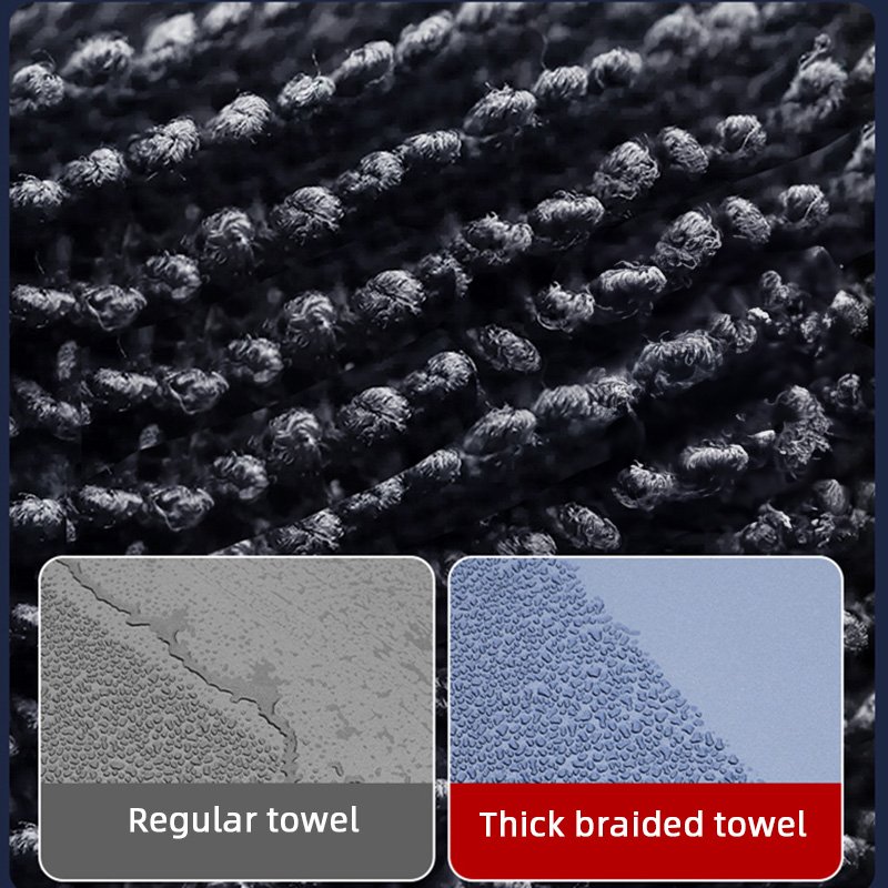 Comparison of Regular vs. Thick Braided Towel