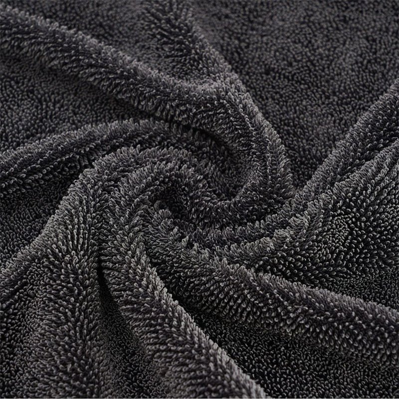 Extended Single-Sided Twisted Loop Microfibre Towel-Twisted Braid Detail
