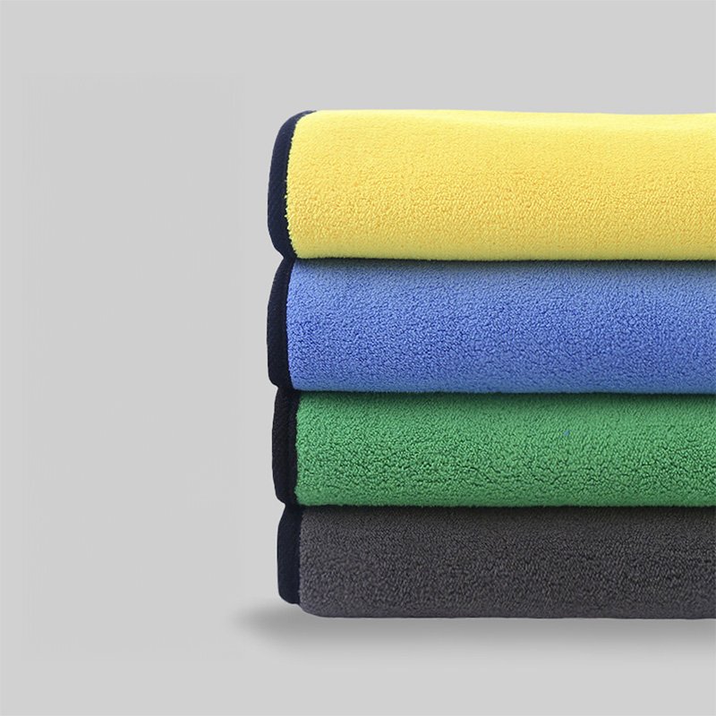 Double-Sided Thick Coral Fleece Cleaning Cloth-Durable Edge Design