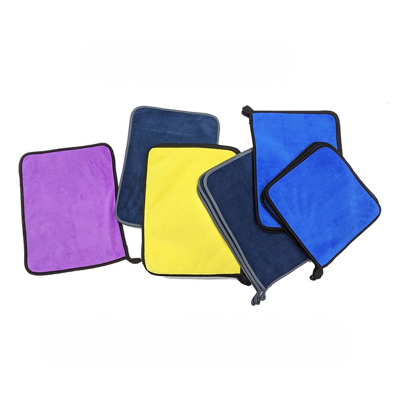 Double-Sided Thick Coral Fleece Cleaning Cloth-Various Sizes and Colors