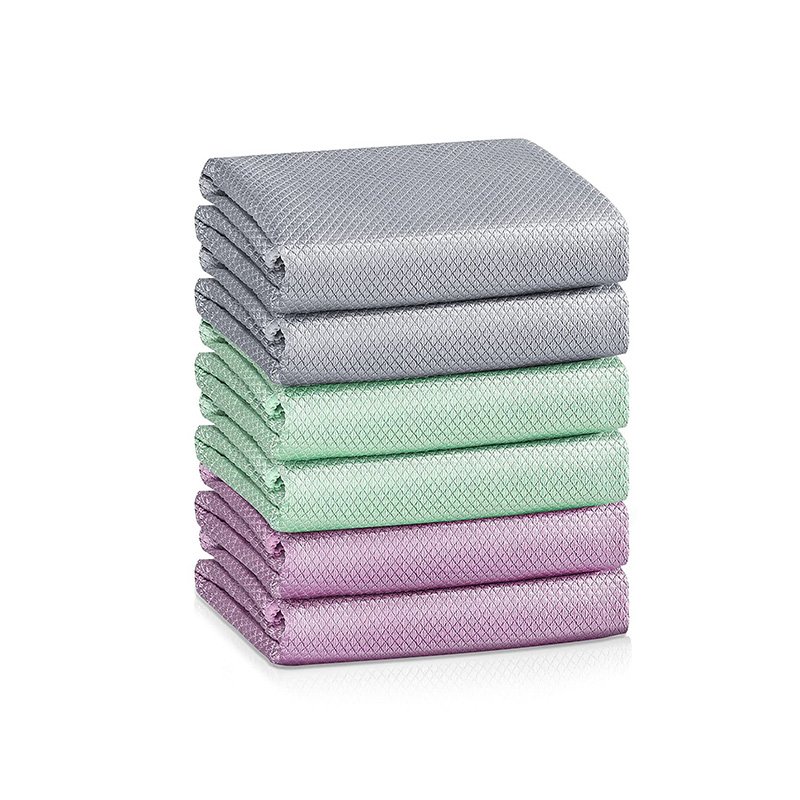 Premium Fish Scale Microfiber Cloth for Glass & Surface Polishing