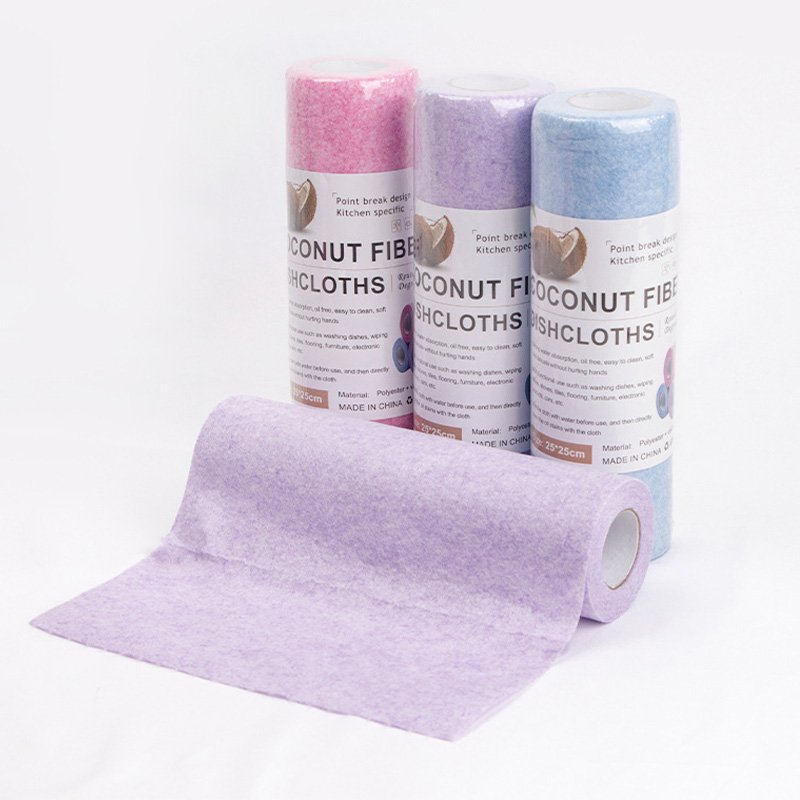 Coconut Shell Tear-Off Dishcloth Roll