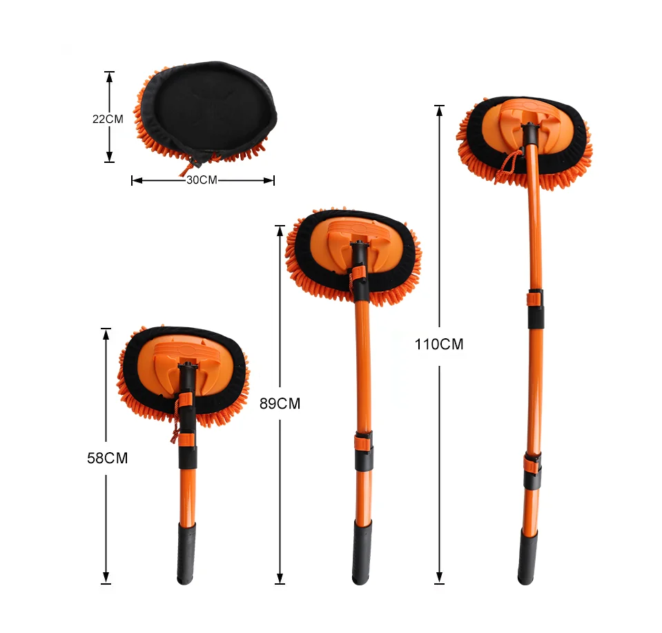 Car Wash Mop – Extendable Bent Rod