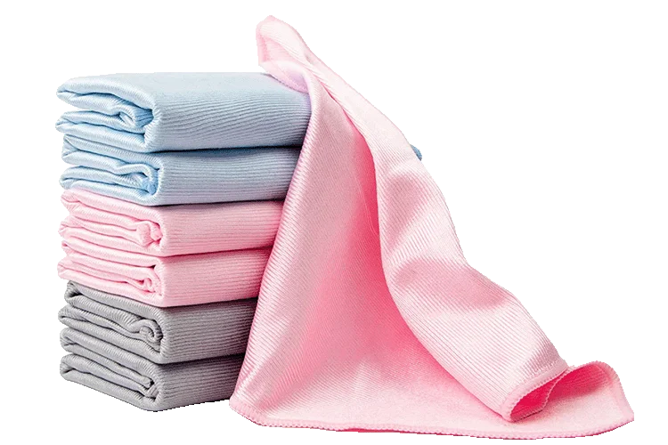 Standard Microfiber Glass Cleaning Cloth (Matte Solid Glossy Bright Colors)