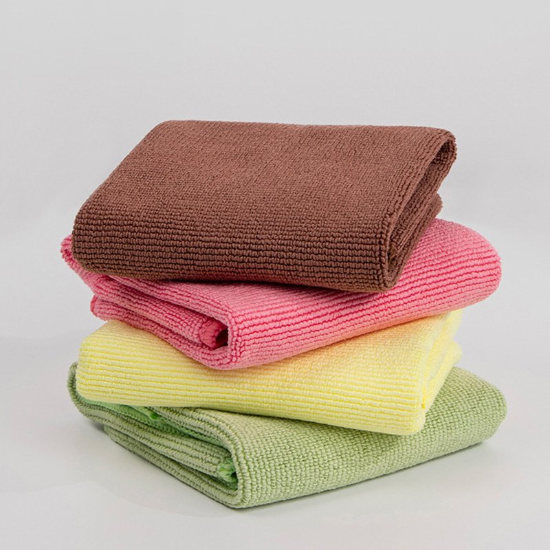Versatile Microfiber Cleaning Cloths with Pearl Texture